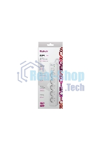 Удлинитель с сетевым фильтром Defender DFS 135, белый, 5 розеток, 5 м.