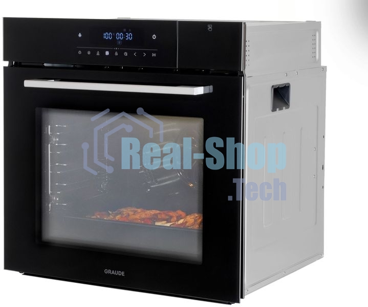 Духовой шкаф-пароварка электрический встраиваемый Graude BMDP 60.1 E черный/серебристый