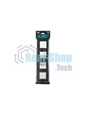 Рамка 4-м IEK SKANDY SK-F04G графит SK-M42-K53