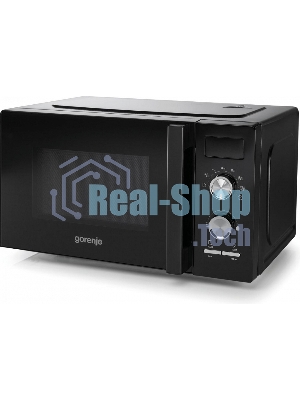 Микроволновая печь Gorenje MO20A3BH черный, 20 л, 800 Вт, переключатели - поворотный механизм/кнопки