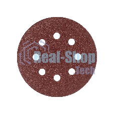 Круг шлифовальный PATRIOT на липучке, 125 мм, Р60, 8 отверстий, 5 шт