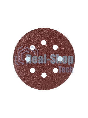 Круг шлифовальный PATRIOT на липучке, 125 мм, Р60, 8 отверстий, 5 шт