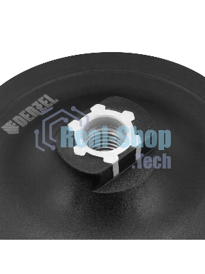 Тарелка опорная Denzel для дрели и УШМ с липучкой, 125 мм, стандартная, с адаптером c М14 на d8