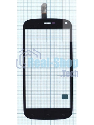 Сенсорное стекло (тачскрин) для Fly IQ4410 Quad Phoenix, черное