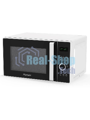 Микроволновая печь Pioneer MW356S белый, 23 л, 800 Вт, переключатели - сенсор/поворотный механизм