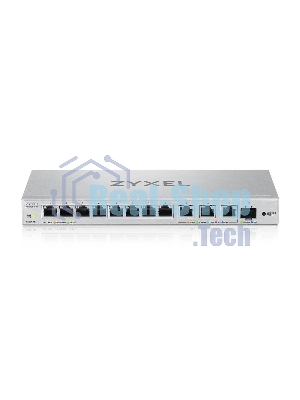 Коммутатор мультигигабитный Smart L2 коммутатор Zyxel XGS1250-12, 8xGE, 3x1/2,5/5/10G, 1xSFP+, кнопка LED ECO Mode, настольный