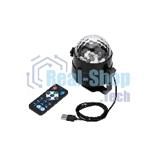 Диско-шар Neon-night (ночник-проектор) светодиодный с дистанционным управлением, USB
