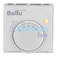 Комплект обогреватель инфракрасный Ballu BIH-GTW-1.3 + BMT-1 белый, 1300 Вт, 26 м2, термостат