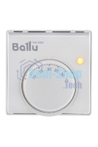 Комплект обогреватель инфракрасный Ballu BIH-GTW-1.3 + BMT-1 белый, 1300 Вт, 26 м2, термостат