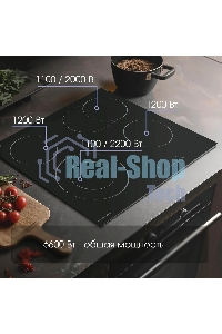 Электрическая варочная панель Zigmund & Shtain CN 43.6 B Hi-Light, независимая, черный