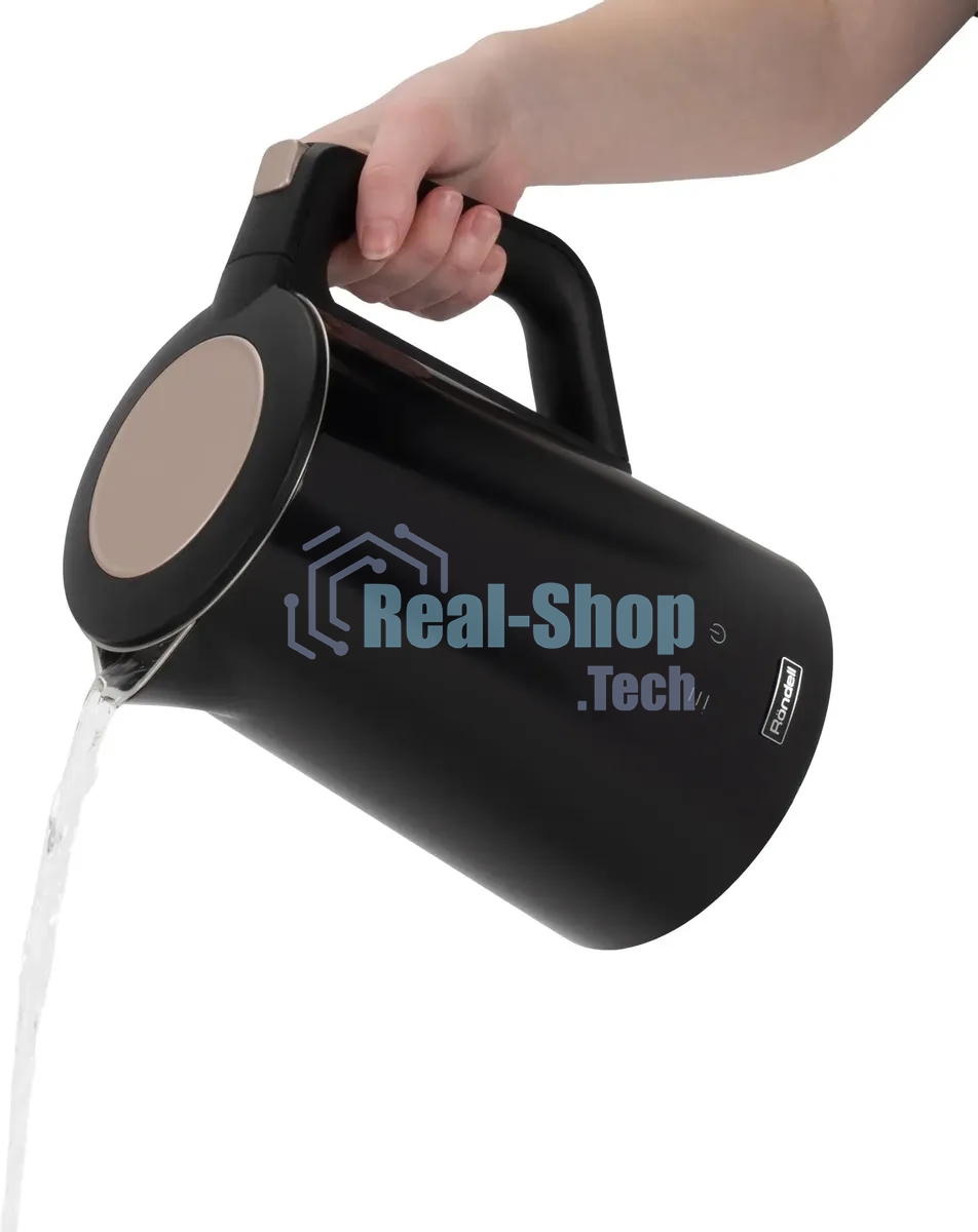 Чайник электрический Rondell RDE-1007 (MC) 1,7 л, 2200 Вт, черный