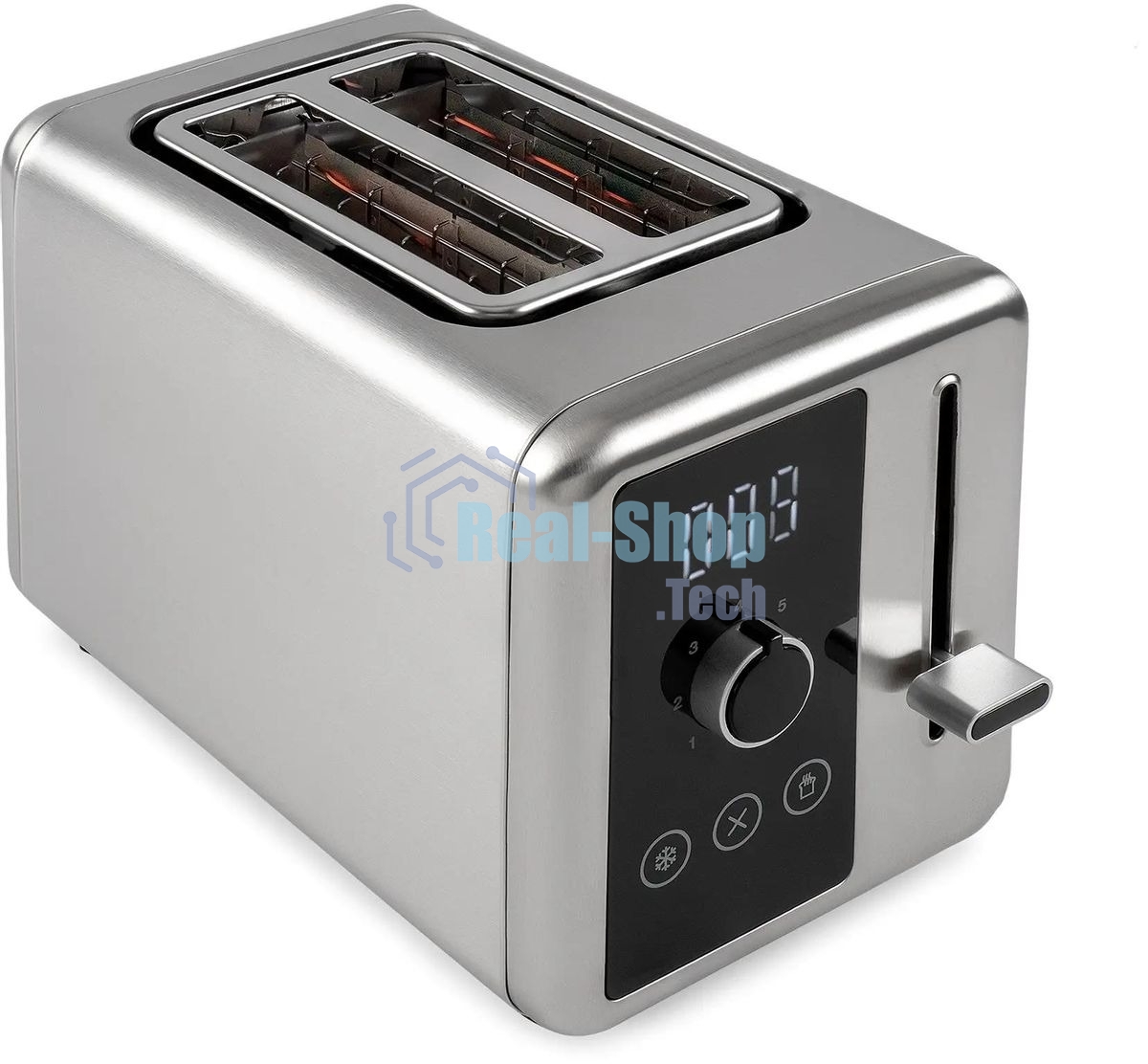 Тостер Hyundai HYT-3305 800Вт черный/серебристый