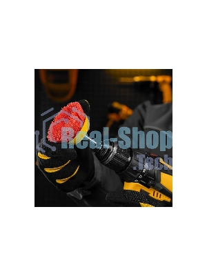 Щетка для дрели Denzel 75 мм, чашка, со шпилькой, нейлоновая щетина