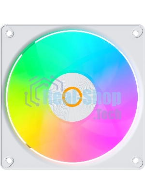 Вентилятор для корпуса Ocypus Gaммa F12 Elite WH ARGb 3 IN 1, 120x120x25мм, 4-PIN PWM, 600-1800 RPM, 26 DBA MAX, HYDRO BEARING