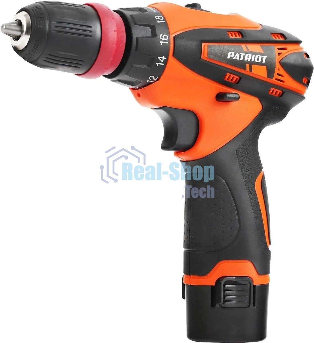 Дрель-шуруповерт Patriot BR 115Li, 12 В, 2 Ач, 25 Нм, щеточный