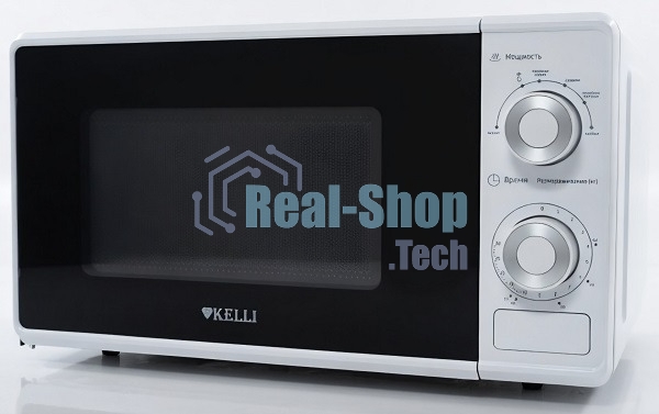 Микроволновая печь Kelli KL-5081 белый, 20 л, 700 Вт, переключатели — поворотный механизм