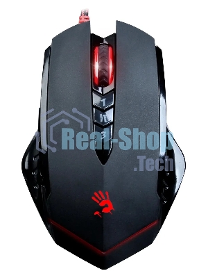Мышь проводная A4Tech Bloody V8M Max черный, 12000 dpi, USB, кнопки - 10