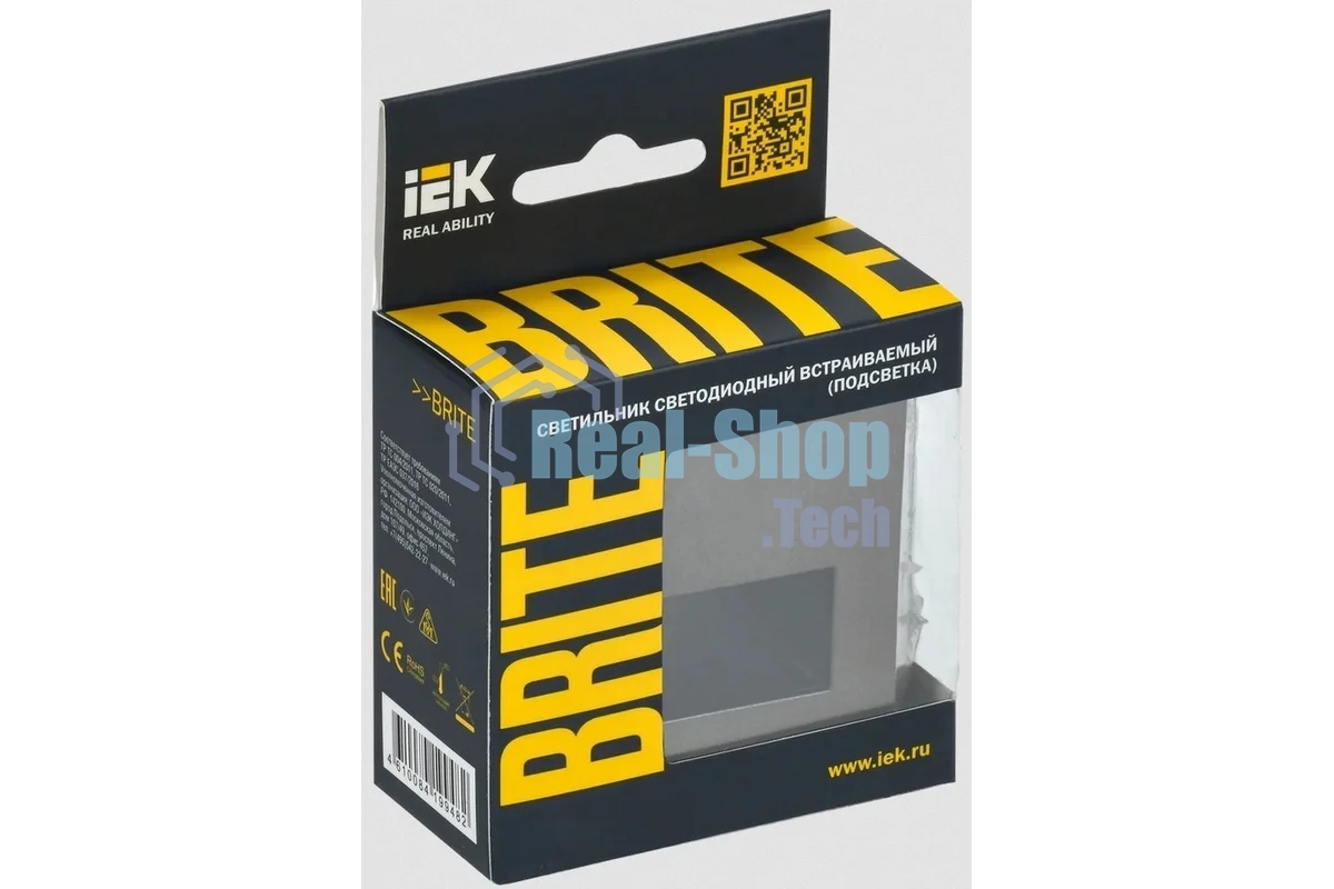 Подсветка светодиодная встраиваемая IEK BRITE ПЛ20-БрТБ темная бронза