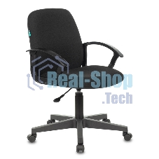 Кресло компьютерное Бюрократ CH-808-LOW/#B 3С11 черный, низкая спинка, сиденье на пиастре