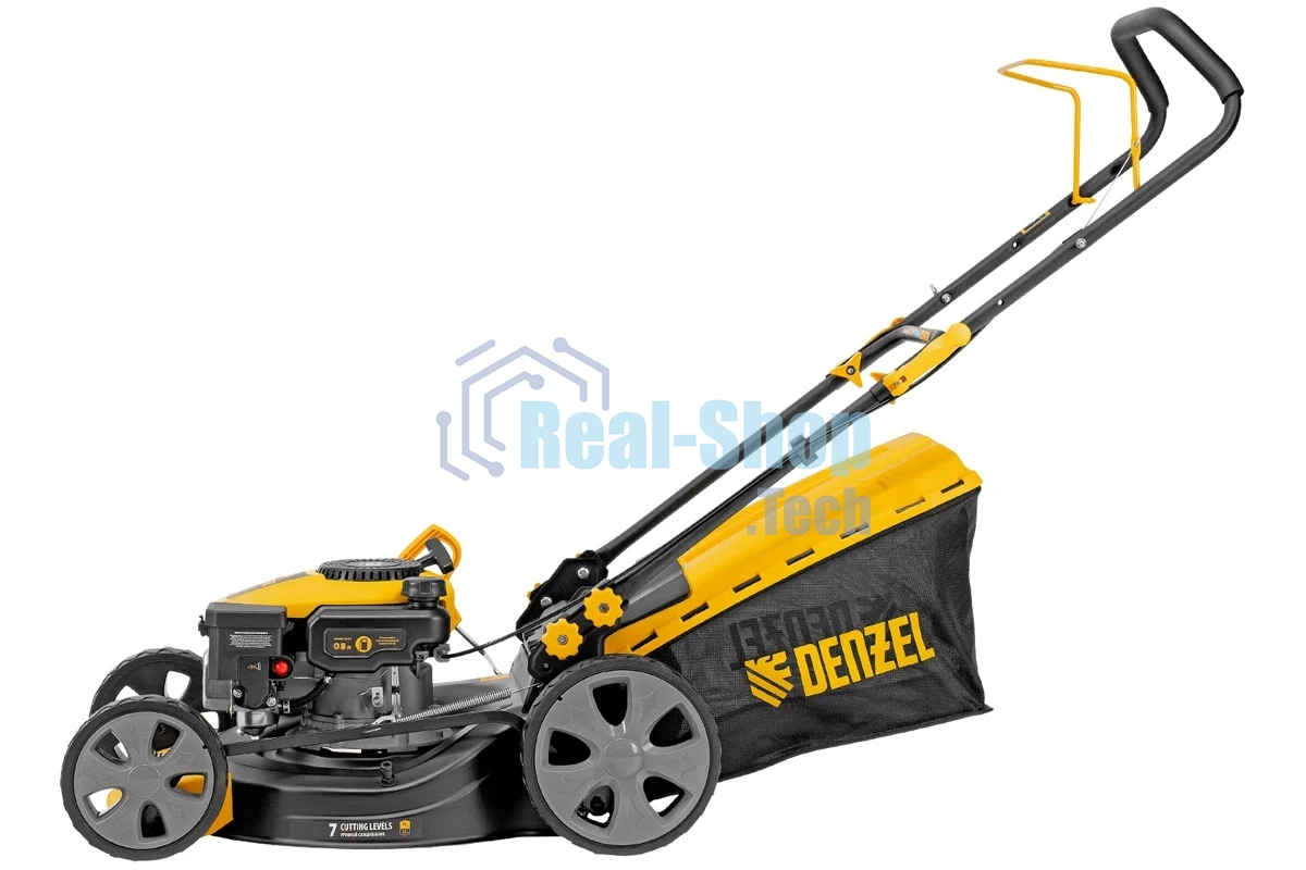 Газонокосилка бензиновая Denzel GLD-460-K, 150 см3, 46 см, 50 л