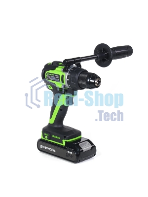 Дрель-шуруповерт GREENWORKS GD24DD90, 24 В, 0,9 Ач, 90 Нм, бесщеточный