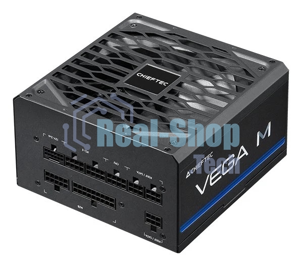 Блок питания Chieftec Vega M PPG-850-C (ATX 3.1, 850W, 80 PLUS GOLD, Active PFC, 135мм fan, Gen5 PCIe, Full Cable Management) Retail