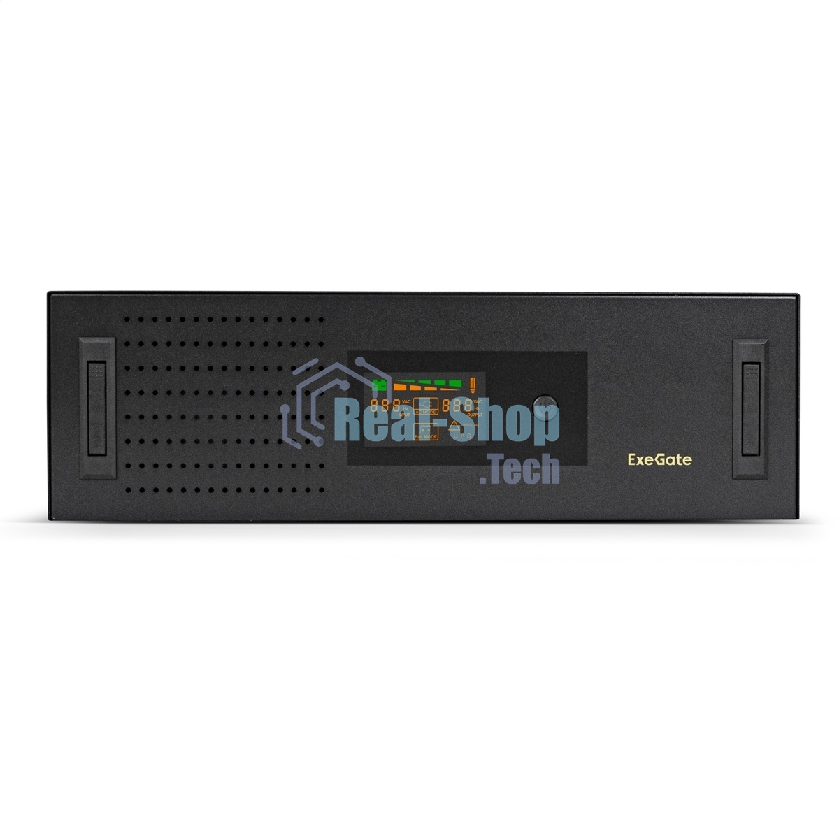 Источник бесперебойного питания ExeGate ServerRM UNL-3000.LCD.AVR.2SH.3C13.USB.3U 3000VA/1800W, Color LCD, AVR, 2*Schuko+3*C13, USB, 3U, установка в стойку, черный