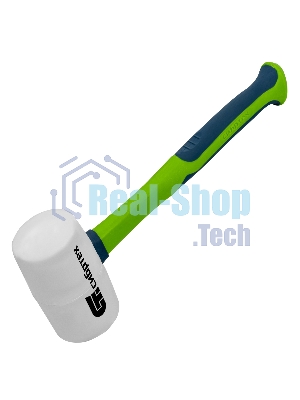 Киянка резиновая Сибртех 680 г, белая резина, фибергласовая рукоятка