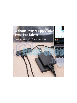 Концентратор Vention CHTBB, USB/USB Type-C, USB, USB