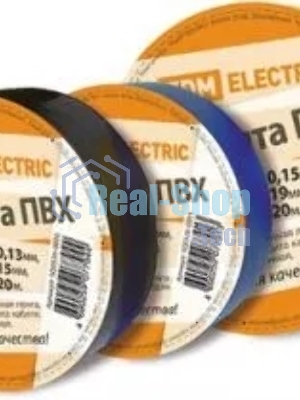 Изолента ПВХ 0,13*15мм Синяя 20м | SQ0526-0015 | TDM