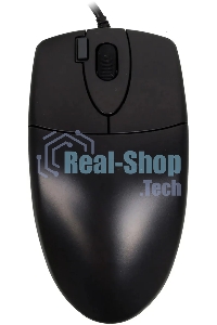 Мышь проводная A4Tech OP-620DS черный, 1000 dpi, USB, кнопки - 4