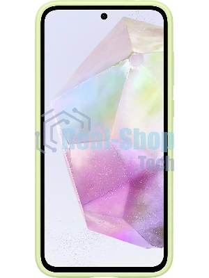 Чехол (клип-кейс) Samsung для Samsung Galaxy A35 Card Slot Case A35 лайм (EF-OA356TMEGRU)