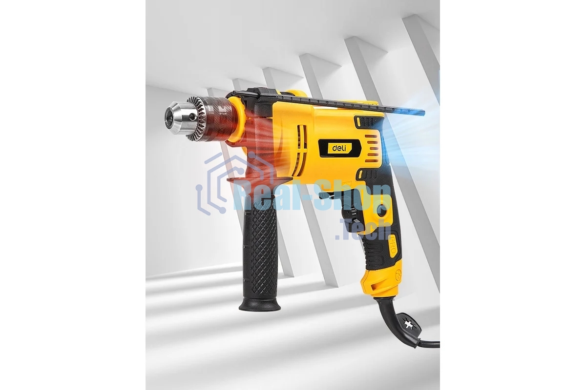 Дрель Deli DL-CZ13-E1, 650Вт, сетевая, ударная