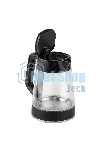 Чайник электрический Centek CT-1014 черный стекло 1.7л, 2200Вт, LED, Защита от перегрева, STRIX контроллер