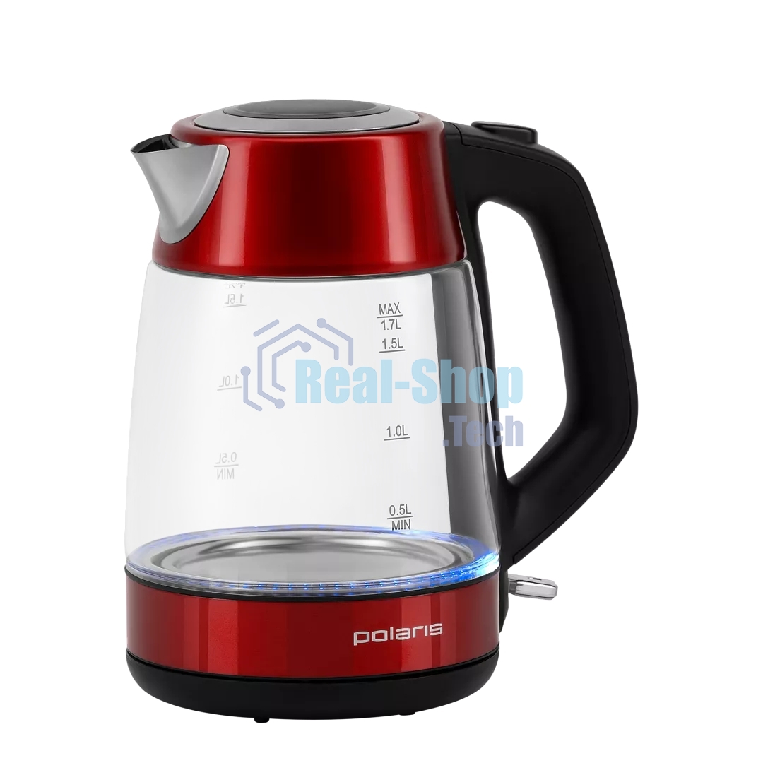 Чайник электрический Polaris PWK 1760CGL 1.7 л, 2150 Вт, красный