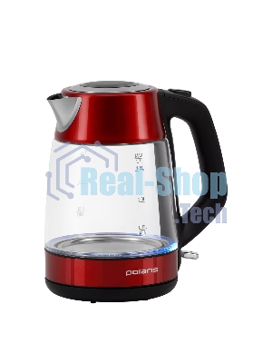 Чайник электрический Polaris PWK 1760CGL 1.7 л, 2150 Вт, красный