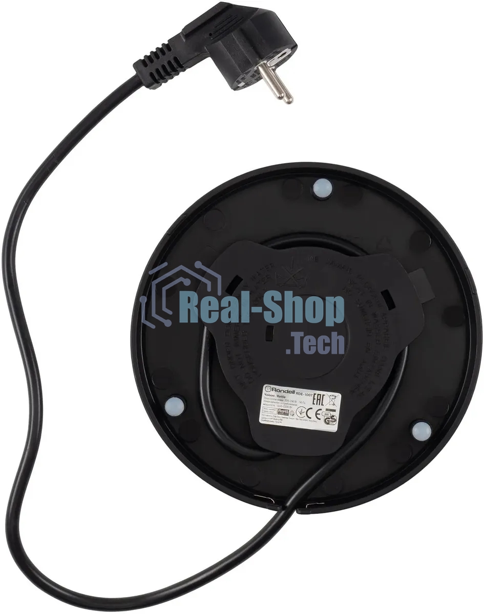 Чайник электрический Rondell RDE-1007 (MC) 1,7 л, 2200 Вт, черный