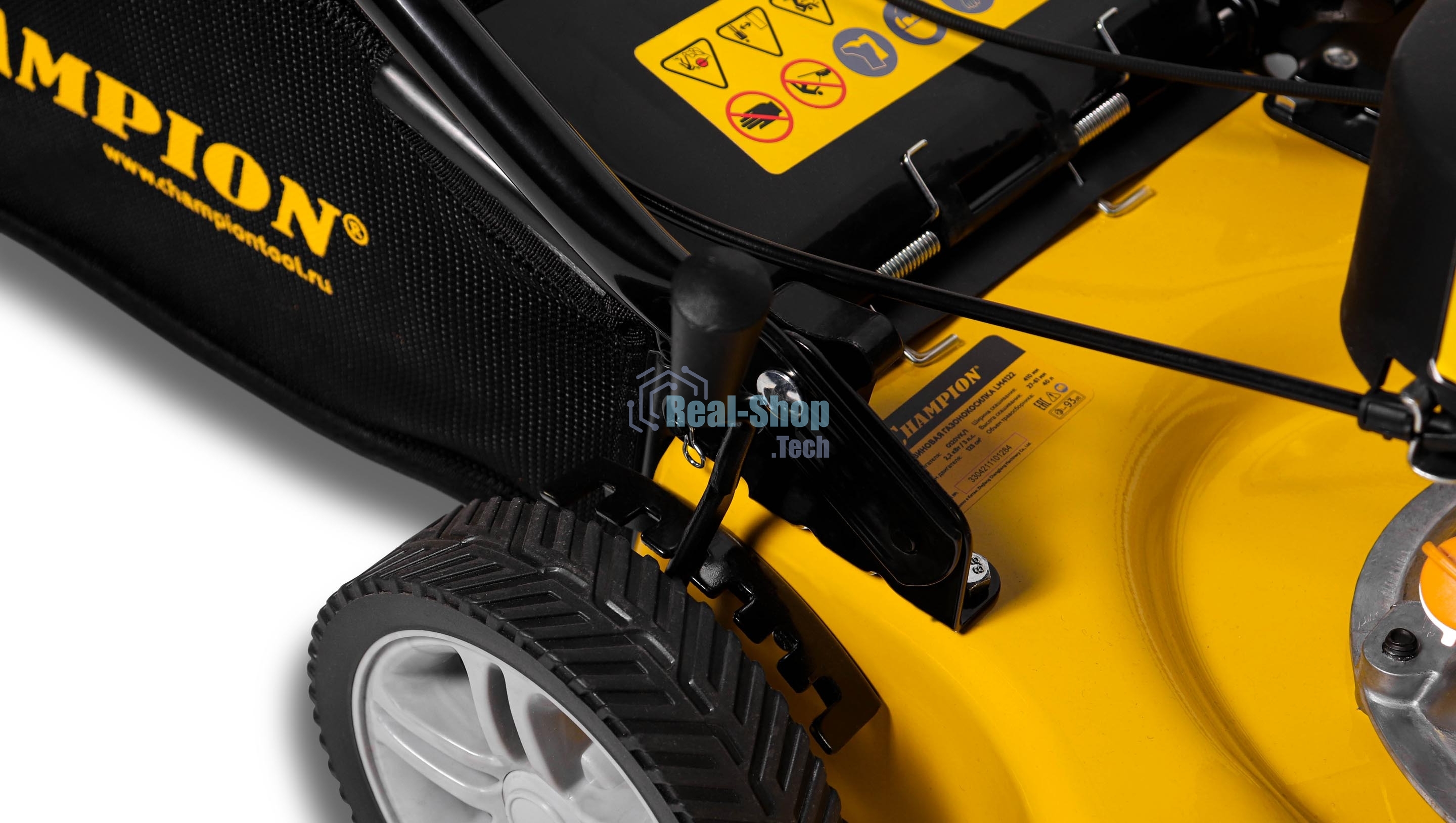 Газонокосилка Champion 2,2кВт 410мм 40л 27-61мм 1рычаг/6, 23кг LM4122