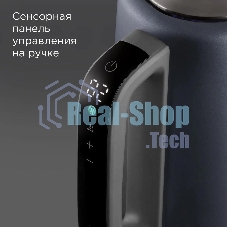 Чайник электрический Redmond KM238 1.7л. 2200Вт серо-голубой корпус: стекло