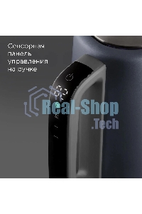 Чайник электрический Redmond KM238 1.7л. 2200Вт серо-голубой корпус: стекло