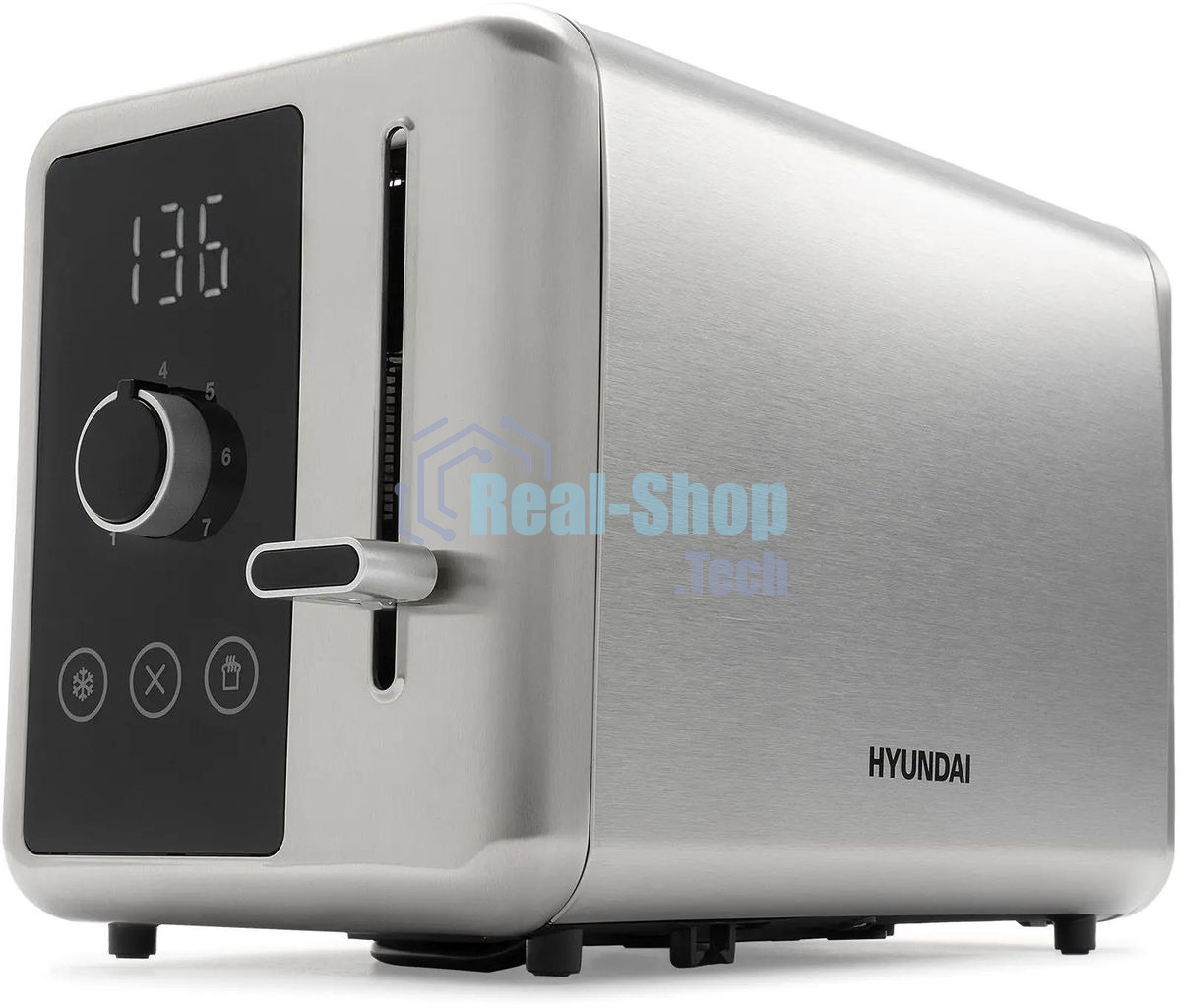 Тостер Hyundai HYT-3305 800Вт черный/серебристый