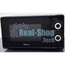 Микроволновая печь Kelli KL-5081 черный, 20 л, 700 Вт, переключатели — поворотный механизм