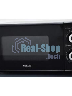 Микроволновая печь Kelli KL-5081 черный, 20 л, 700 Вт, переключатели — поворотный механизм