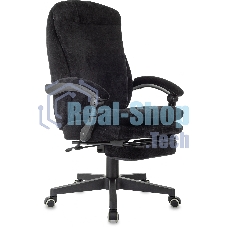 Кресло руководителя Бюрократ T-9950MSG-F Fabric черный Light-20, крестов. пластик, подст. для ног