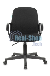 Кресло компьютерное Бюрократ CH-808-LOW/#B 3С11 черный, низкая спинка, сиденье на пиастре