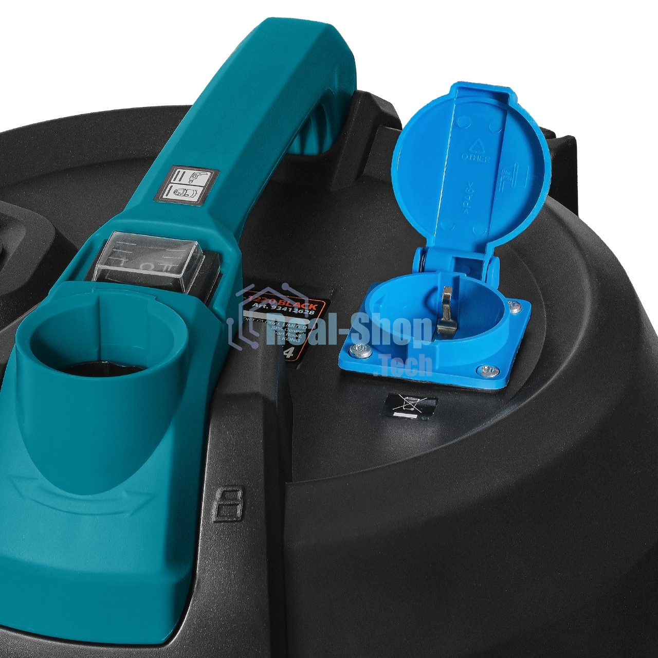 Строительный пылесос Bort BSS-1220 черный (93412598) 240/1200 Вт, уборка сухая/влажная, пылесборник мешок/контейнер, 20 л