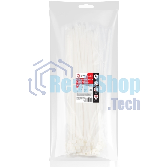 Хомут кабельный 7.6х500 NO-225-167 белый (уп. 100шт) Эра