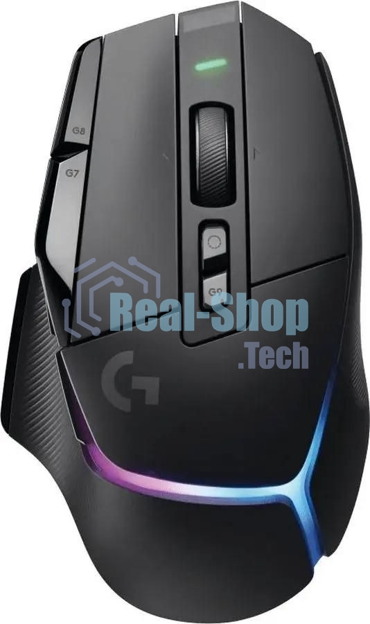 Мышь беспроводная Logitech G502 X Plus черный, 25600 dpi, радиоканал, USB, кнопки - 13