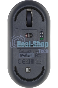 Мышь беспроводная A4Tech Fstyler FG20 пепельный/синий, 2000 dpi, радиоканал, USB, кнопки - 4