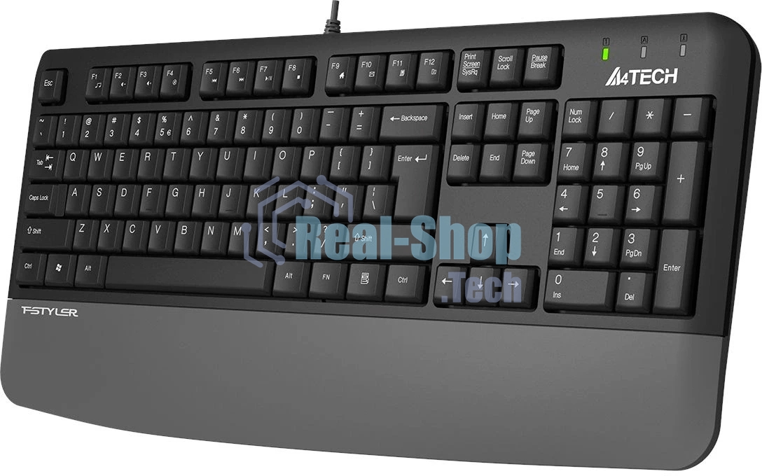 Клавиатура A4Tech Fstyler FK20 проводная, USB Type-A, серый